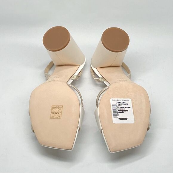 Jimmy Choo Plum Satin & Glitter Slingback Sandals size 39.5 - Picture 12 of 13